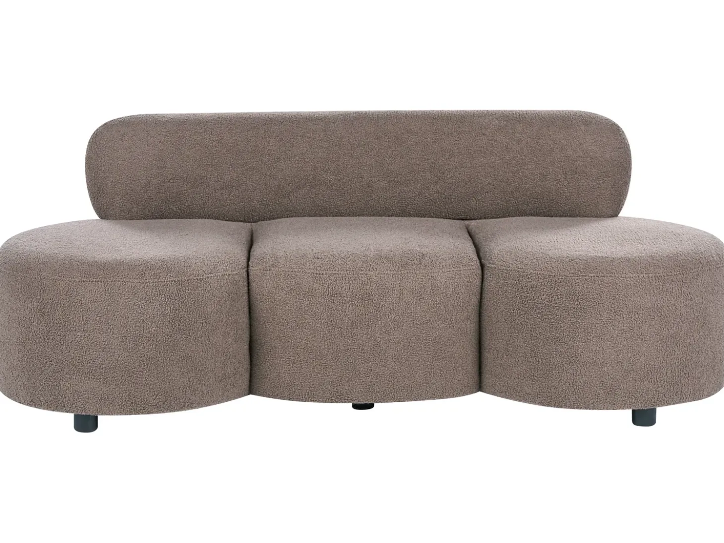 Sofa dla 3 osób BLAVAND Boucle Beżowoszary Sofy Tapicerowane|Wszystkie Sofy