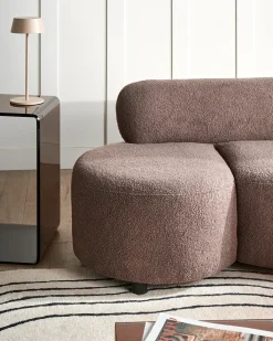 Sofa dla 3 osób BLAVAND Boucle Beżowoszary Sofy Tapicerowane|Wszystkie Sofy