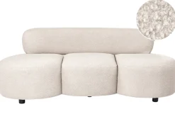 Discount Sofa dla 3 osób BLAVAND Boucle Beżowy Sofy Tapicerowane|Wszystkie Sofy