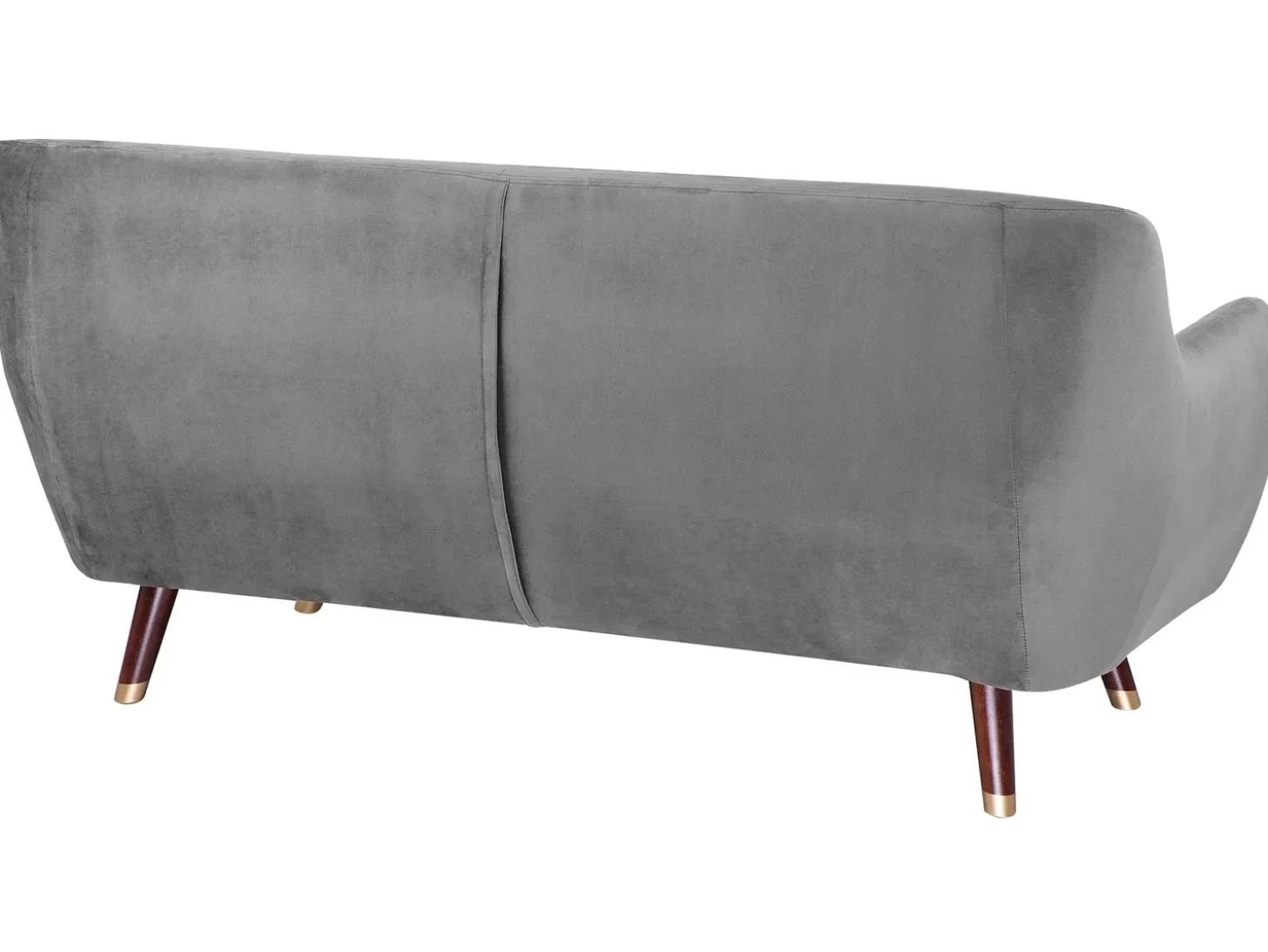 Best Sofa dla 3 osób BODO Welur Szary Sofy Tapicerowane|Kolekcje Sof