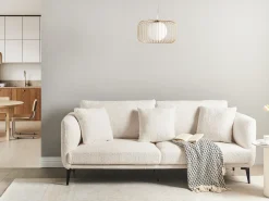 Outlet Sofa dla 3 osób BODUM Boucle Złamana biel Sofy Tapicerowane|Wszystkie Sofy