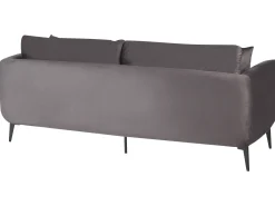 Outlet Sofa dla 3 osób BODUM Welur Beżowoszary Sofy Tapicerowane|Wszystkie Sofy