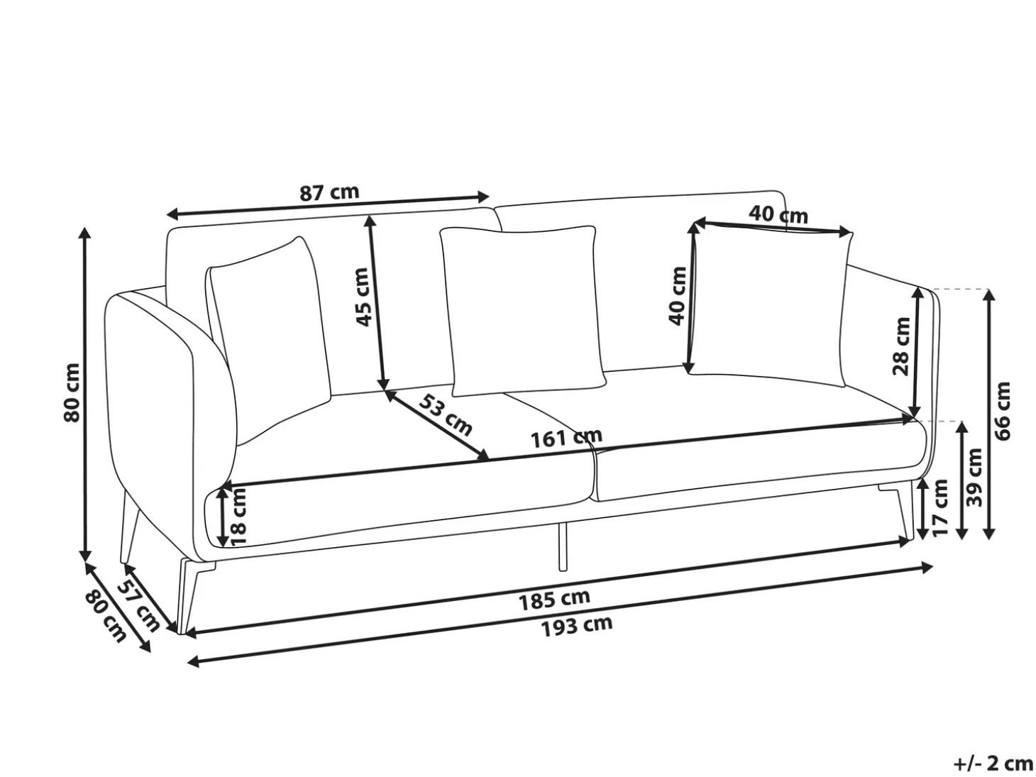 Outlet Sofa dla 3 osób BODUM Welur Beżowoszary Sofy Tapicerowane|Wszystkie Sofy