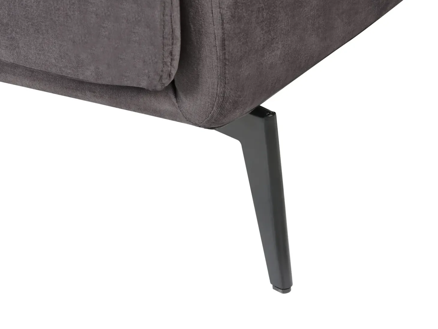 Outlet Sofa dla 3 osób BODUM Welur Beżowoszary Sofy Tapicerowane|Wszystkie Sofy