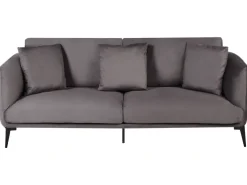 Outlet Sofa dla 3 osób BODUM Welur Beżowoszary Sofy Tapicerowane|Wszystkie Sofy