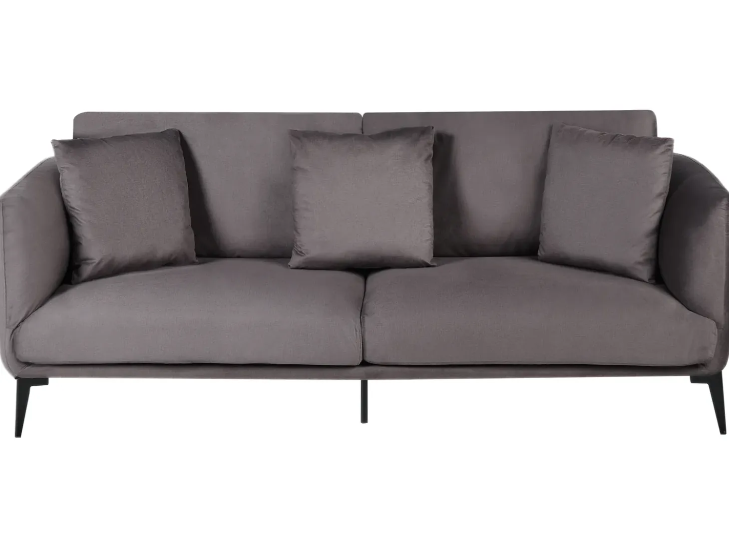 Outlet Sofa dla 3 osób BODUM Welur Beżowoszary Sofy Tapicerowane|Wszystkie Sofy