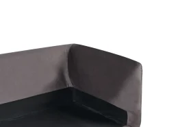 Outlet Sofa dla 3 osób BODUM Welur Beżowoszary Sofy Tapicerowane|Wszystkie Sofy