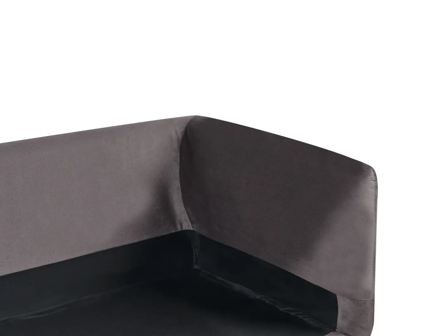 Outlet Sofa dla 3 osób BODUM Welur Beżowoszary Sofy Tapicerowane|Wszystkie Sofy