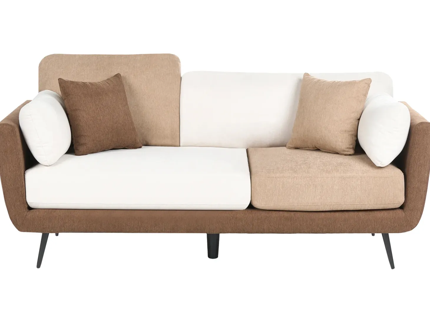 New Sofa dla 3 osób BOLGA Brązowy Sofy Tapicerowane|Kolekcje Sof