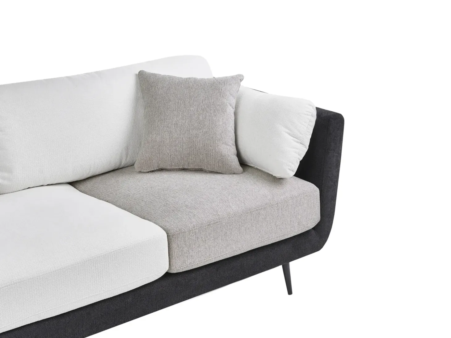 Online Sofa dla 3 osób BOLGA Czarny Sofy Tapicerowane|Kolekcje Sof