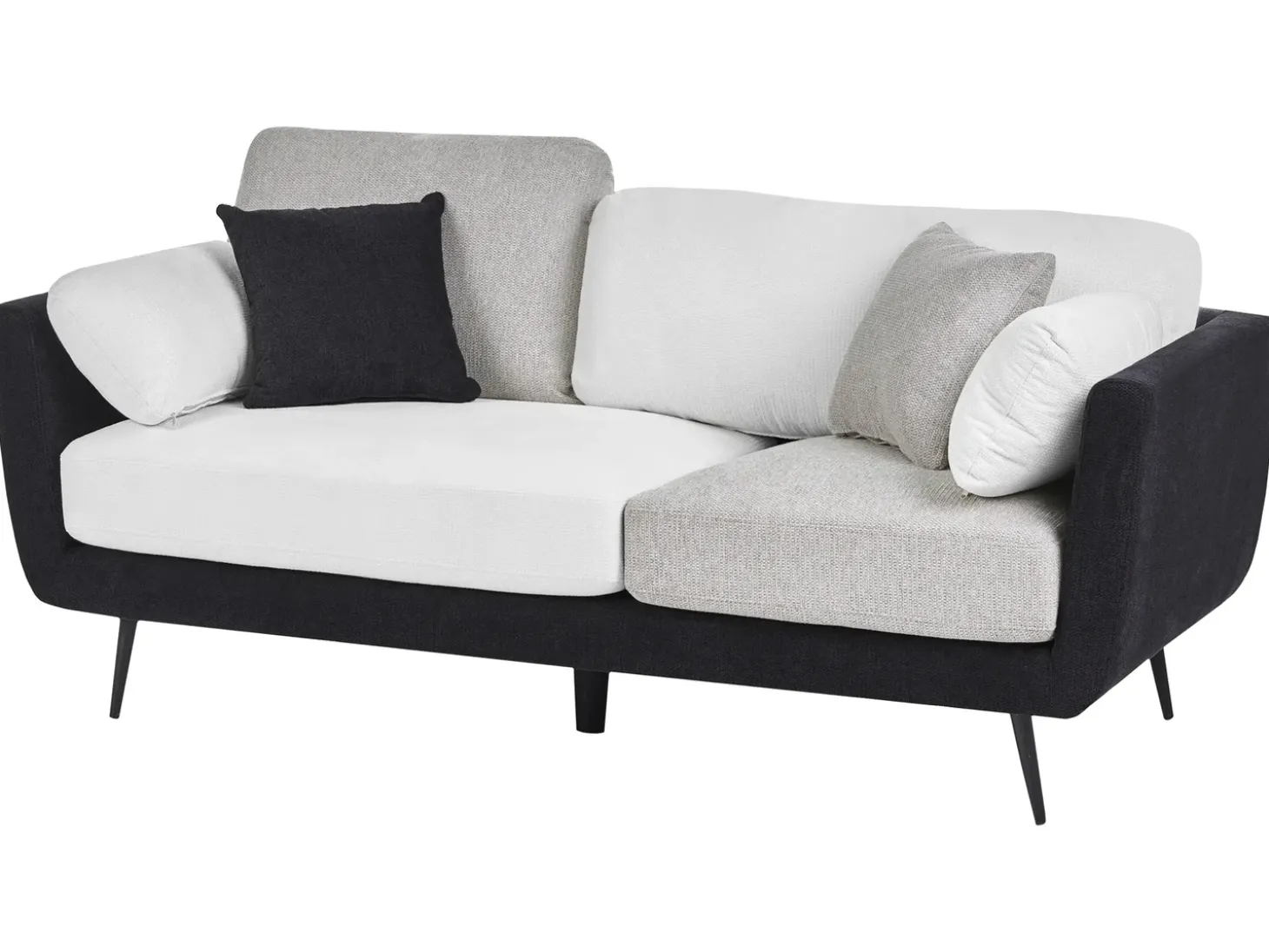 Online Sofa dla 3 osób BOLGA Czarny Sofy Tapicerowane|Kolekcje Sof