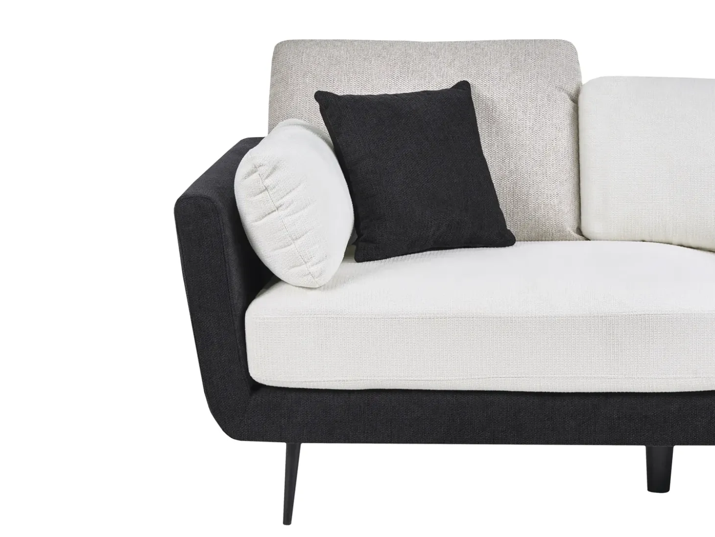 Online Sofa dla 3 osób BOLGA Czarny Sofy Tapicerowane|Kolekcje Sof
