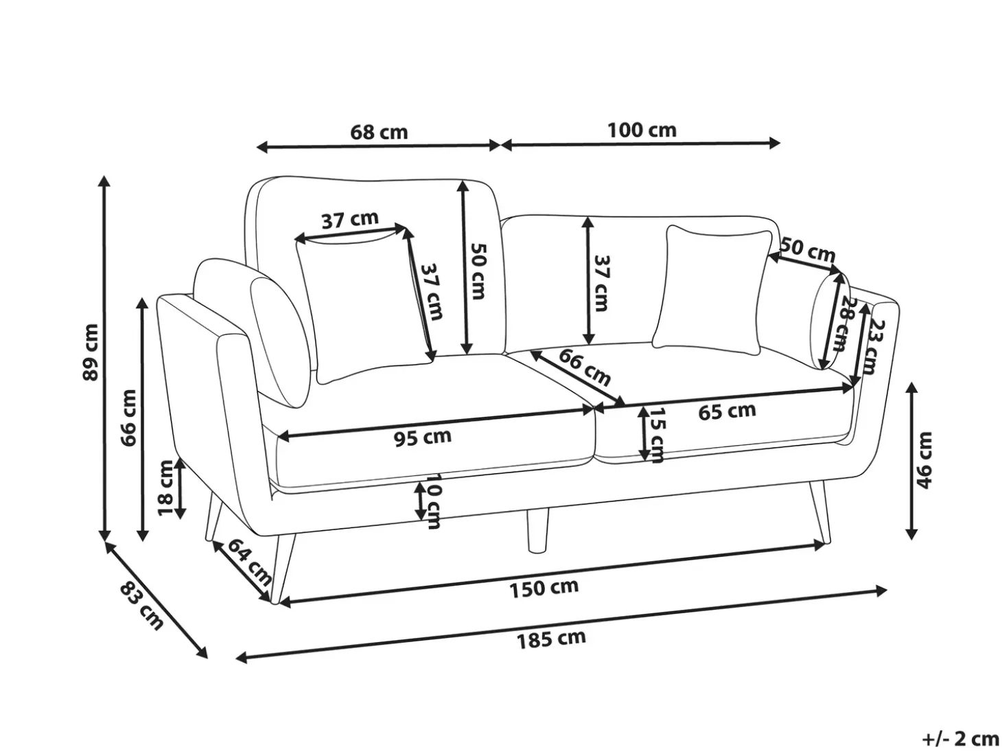 New Sofa dla 3 osób BOLGA Zielony Sofy Tapicerowane|Kolekcje Sof