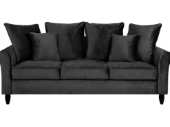 New Sofa dla 3 osób BORNHOLM Welur Sofy Tapicerowane|Wszystkie Sofy