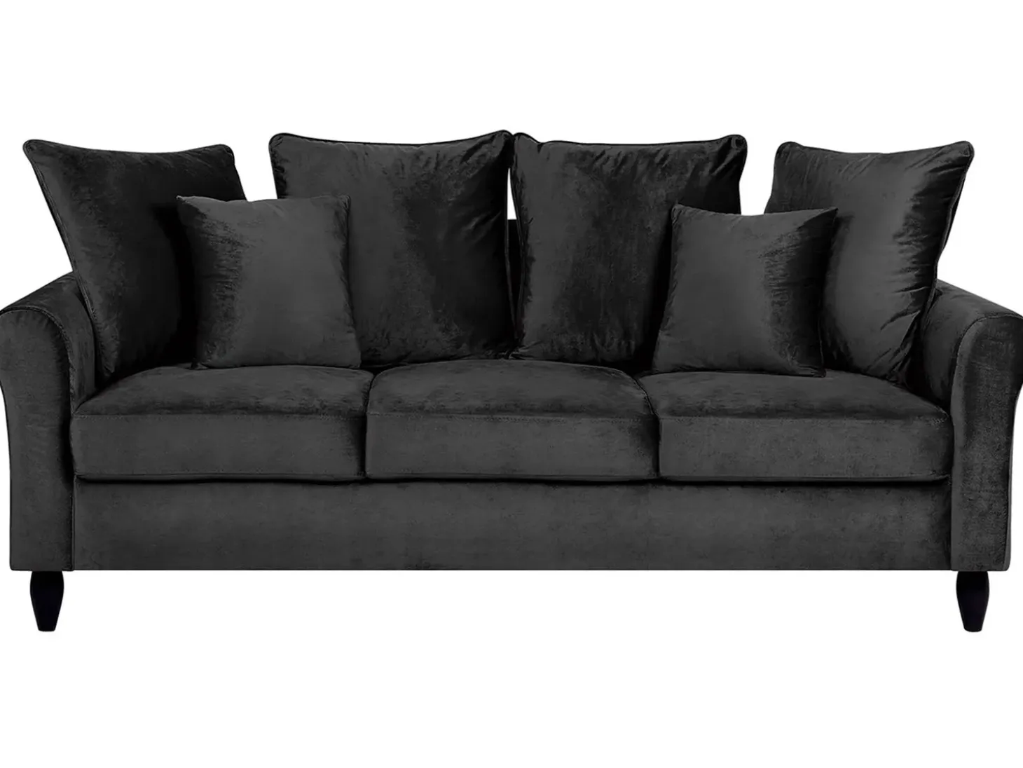 New Sofa dla 3 osób BORNHOLM Welur Sofy Tapicerowane|Wszystkie Sofy