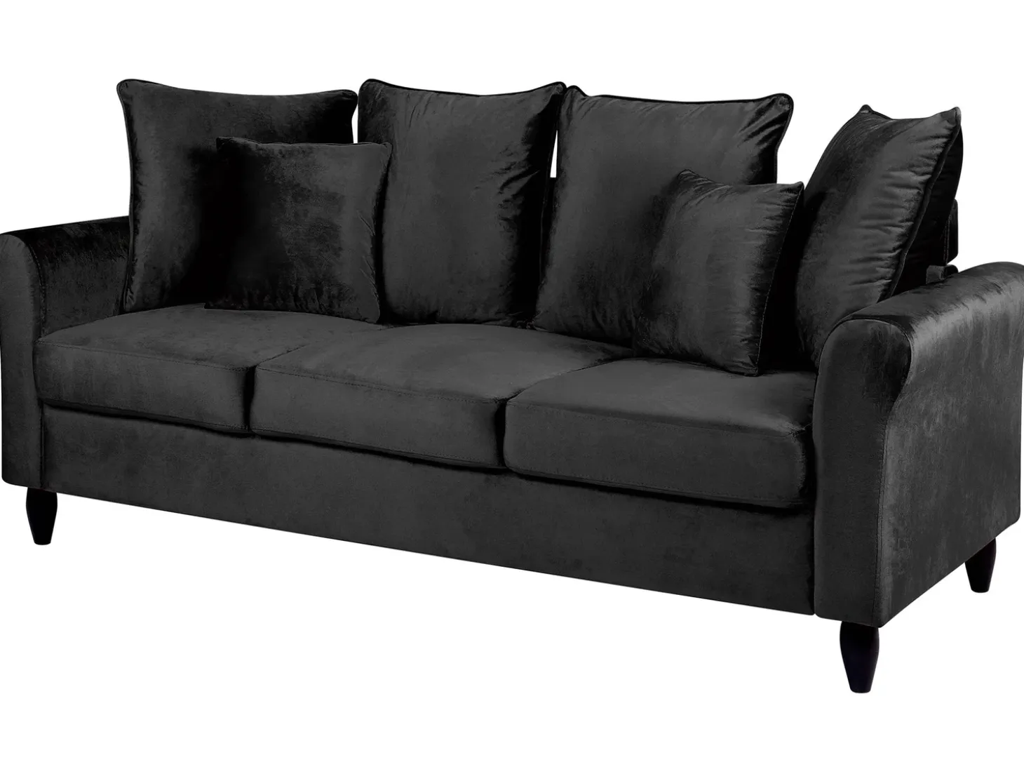 New Sofa dla 3 osób BORNHOLM Welur Sofy Tapicerowane|Wszystkie Sofy