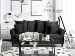 New Sofa dla 3 osób BORNHOLM Welur Sofy Tapicerowane|Wszystkie Sofy