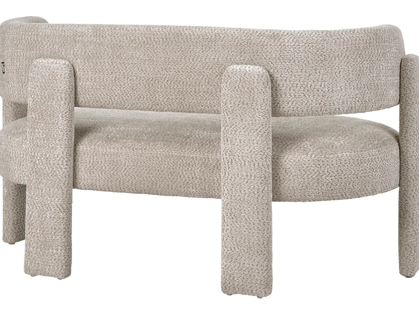 Best Sofa dla 2 osób BUREA Szenil Jasno Sofy Tapicerowane|Sofy Dwuosobowe