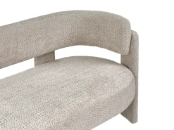 Best Sofa dla 2 osób BUREA Szenil Jasno Sofy Tapicerowane|Sofy Dwuosobowe