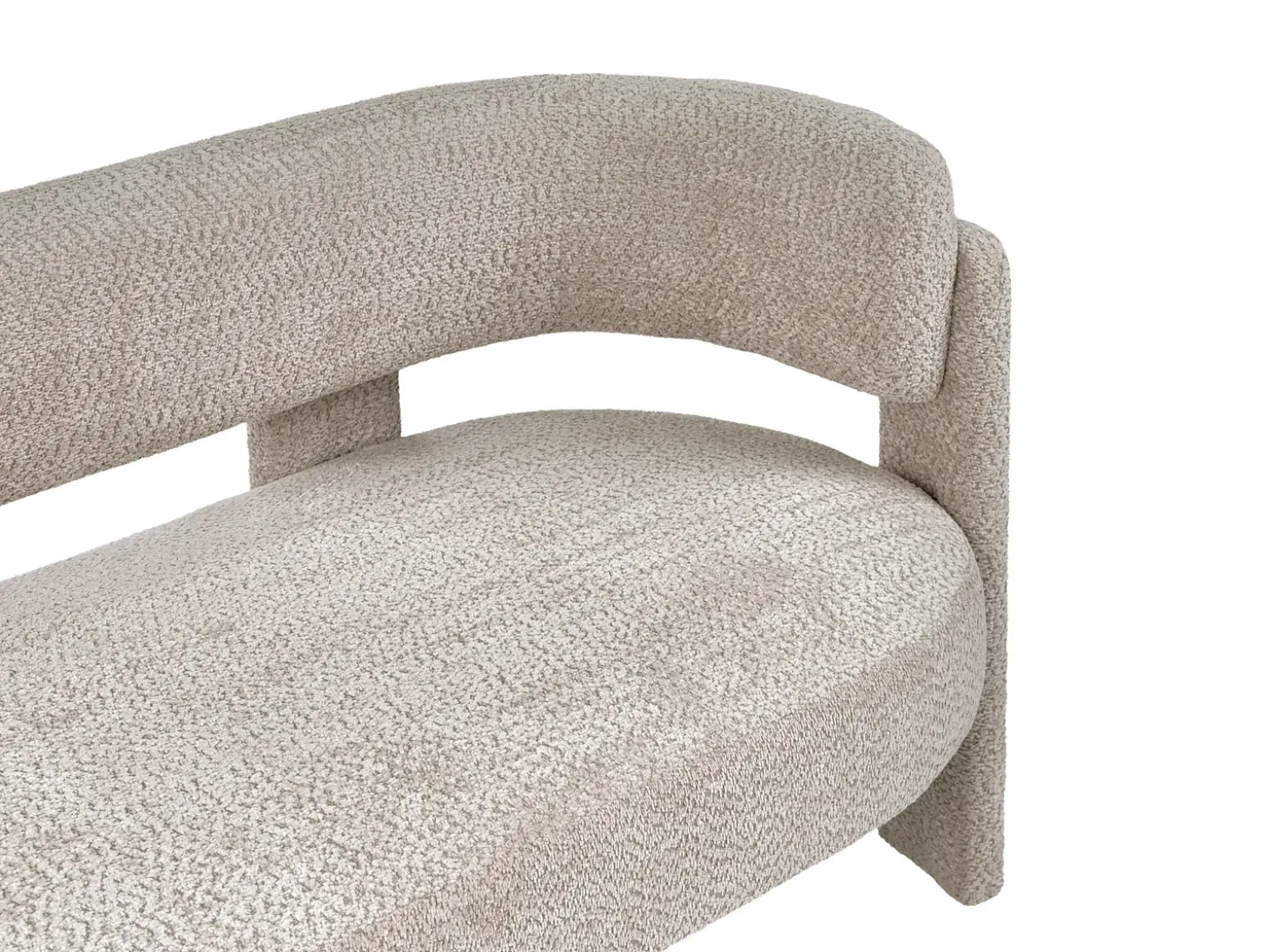 Best Sofa dla 2 osób BUREA Szenil Jasno Sofy Tapicerowane|Sofy Dwuosobowe