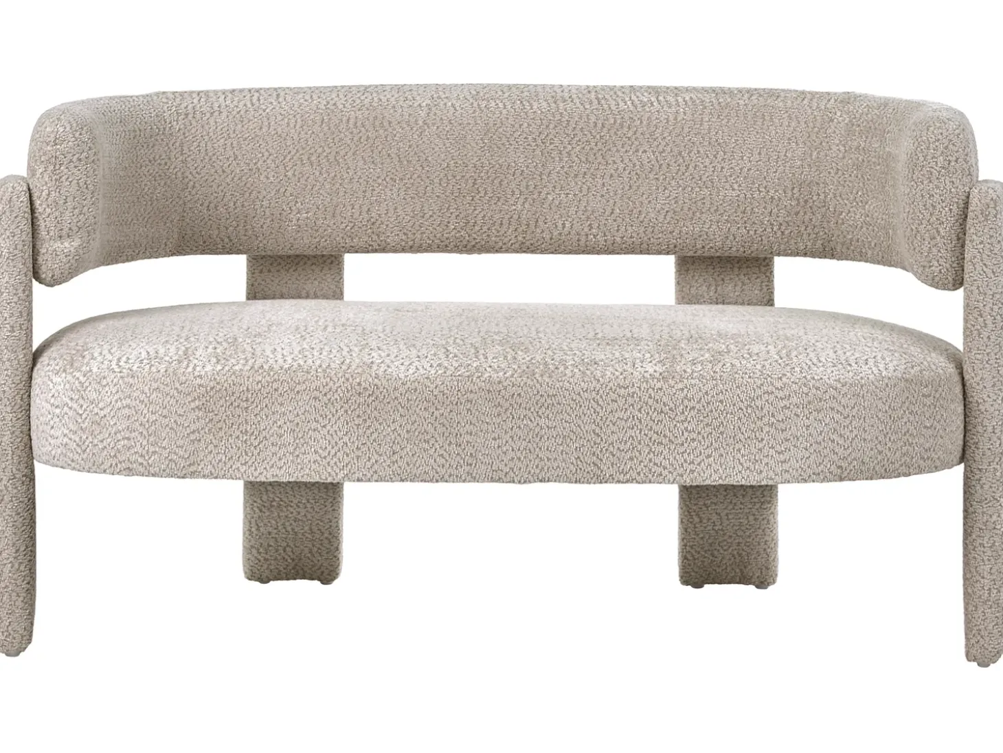 Best Sofa dla 2 osób BUREA Szenil Jasno Sofy Tapicerowane|Sofy Dwuosobowe