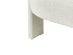 Sale Sofa dla 2 osób BUREA Szenil Złamana biel Sofy Tapicerowane|Sofy Dwuosobowe