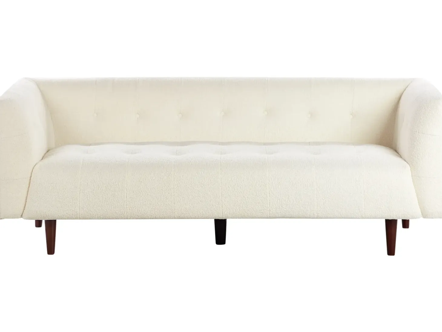 New Sofa dla 3 osób BYSKE Boucle Złamana biel Sofy Tapicerowane|Wszystkie Sofy