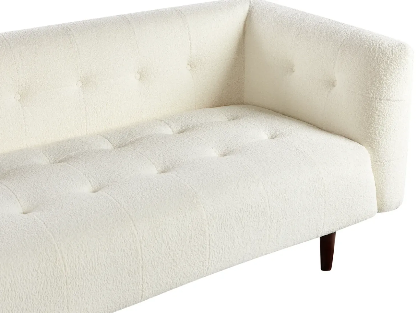 New Sofa dla 3 osób BYSKE Boucle Złamana biel Sofy Tapicerowane|Wszystkie Sofy