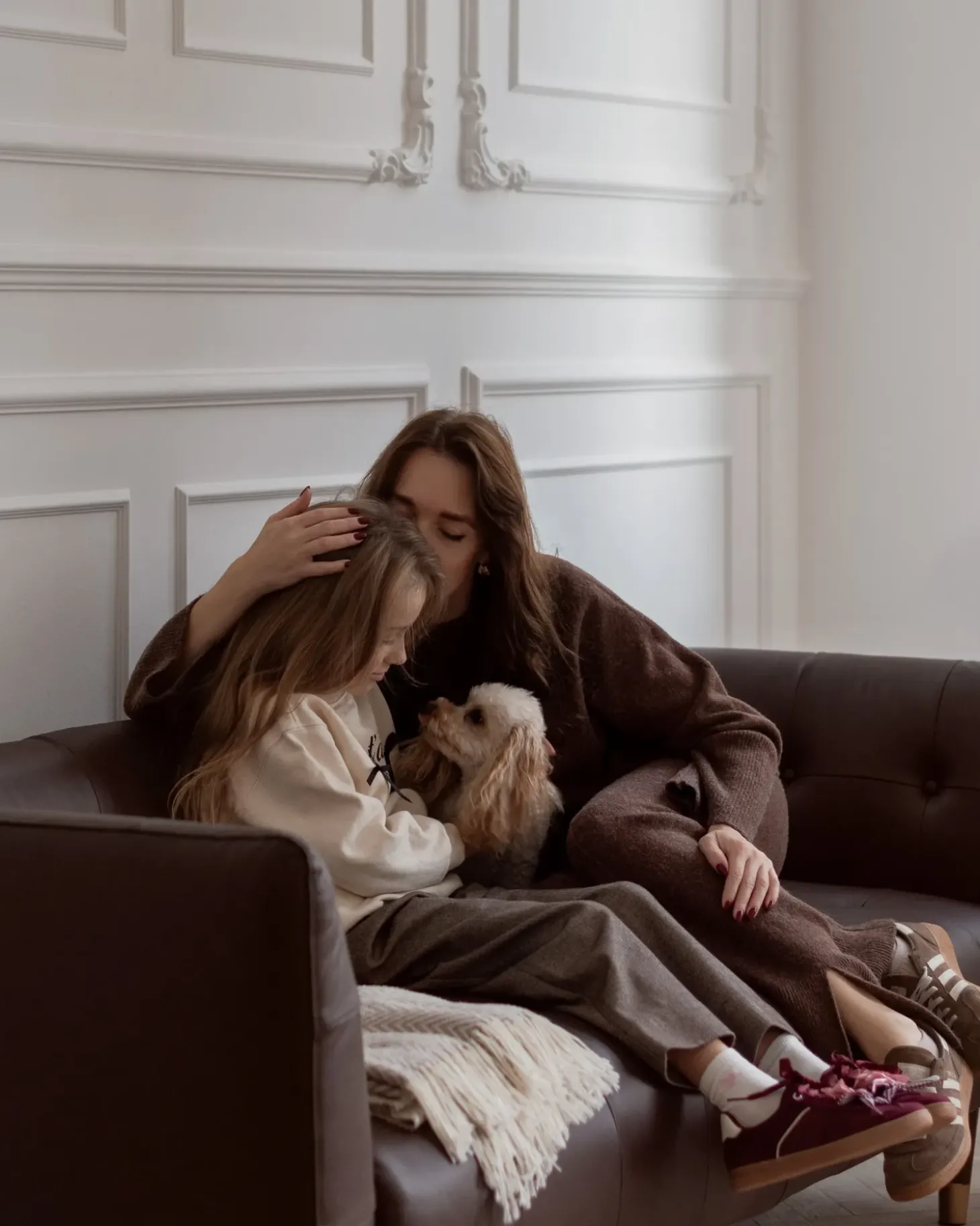 Best Sofa dla 3 osób BYSKE Skóra naturalna Ciemno Sofy Skórzane|Sofy Trzyosobowe