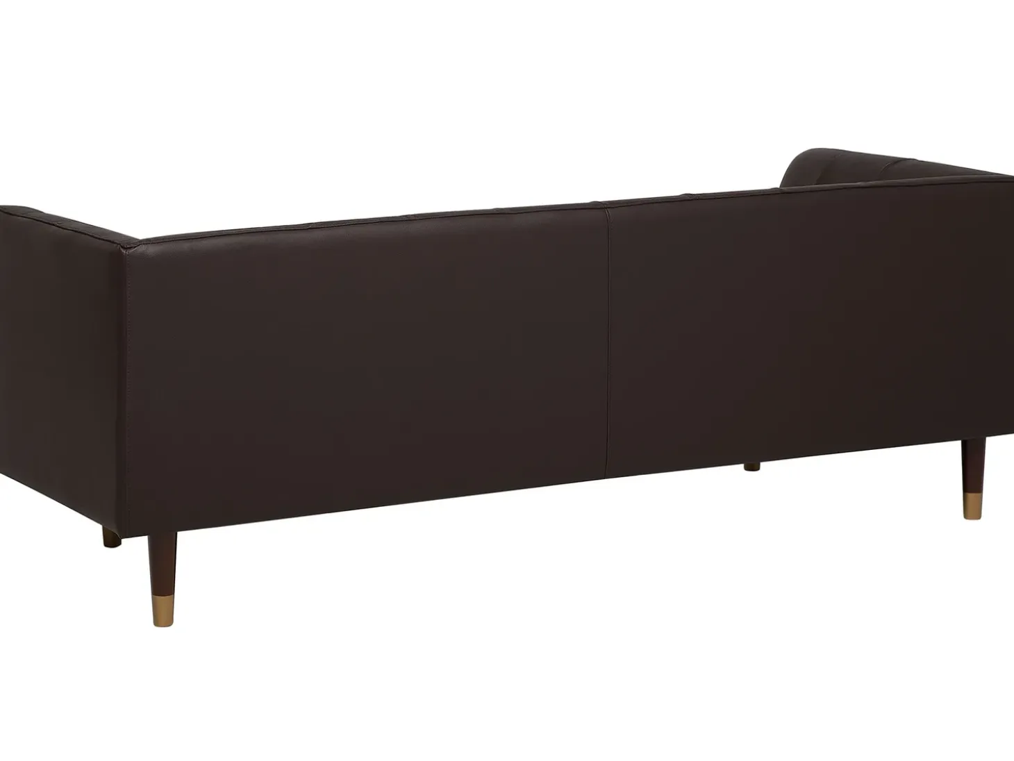 Best Sofa dla 3 osób BYSKE Skóra naturalna Ciemno Sofy Skórzane|Sofy Trzyosobowe