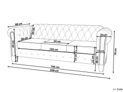 Hot Sofa dla 3 osób CHESTERFIELD Sofy Tapicerowane|Kolekcje Sof