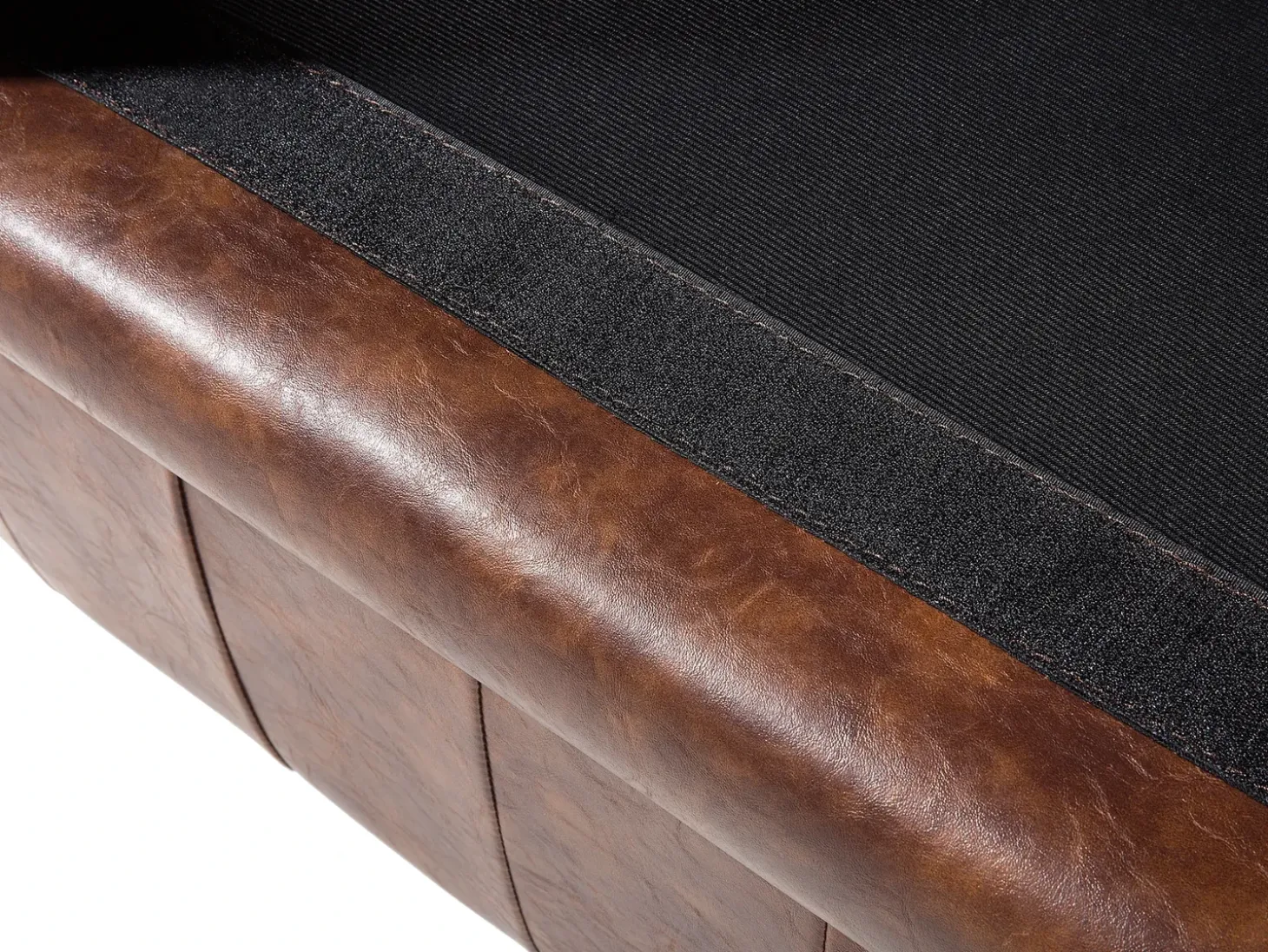 Hot Sofa dla 3 osób CHESTERFIELD Ekoskóra Złoty brąz Kolekcje Sof|Sofy Skórzane