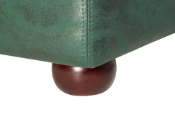 Sofa dla 3 osób CHESTERFIELD Ekoskóra Zielony Kolekcje Sof|Sofy Skórzane