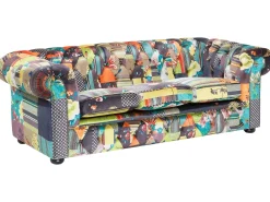 Best Sofa dla 3 osób CHESTERFIELD Jasnozielony Sofy Tapicerowane|Kolekcje Sof