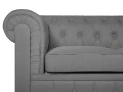 Hot Sofa dla 3 osób CHESTERFIELD Jasnoszary Sofy Tapicerowane|Kolekcje Sof