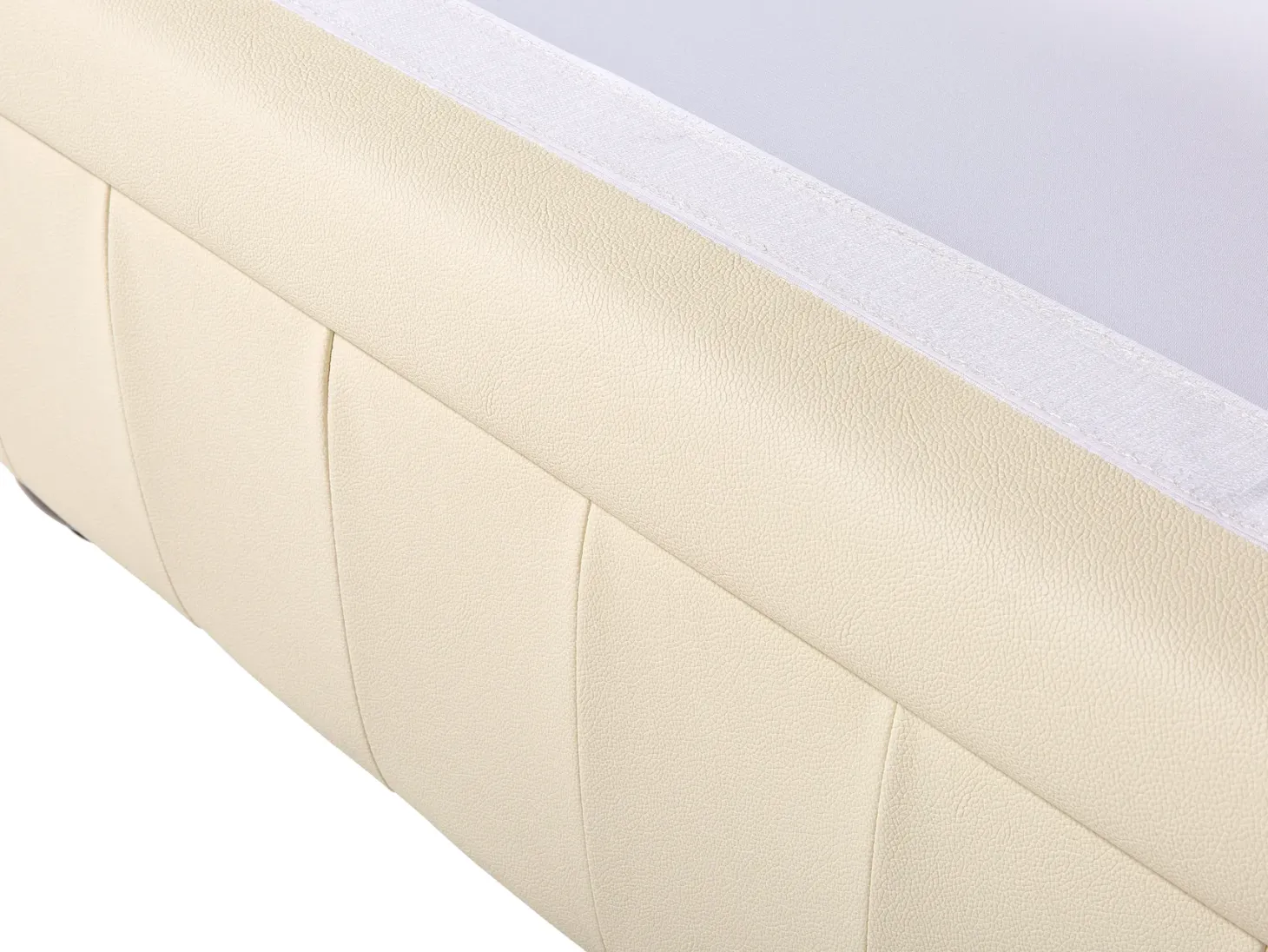Sofa dla 3 osób CHESTERFIELD Skóra naturalna Jasnobeżowy