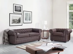 Hot Sofa dla 3 osób CHESTERFIELD Skóra naturalna Kolekcje Sof|Sofy Skórzane