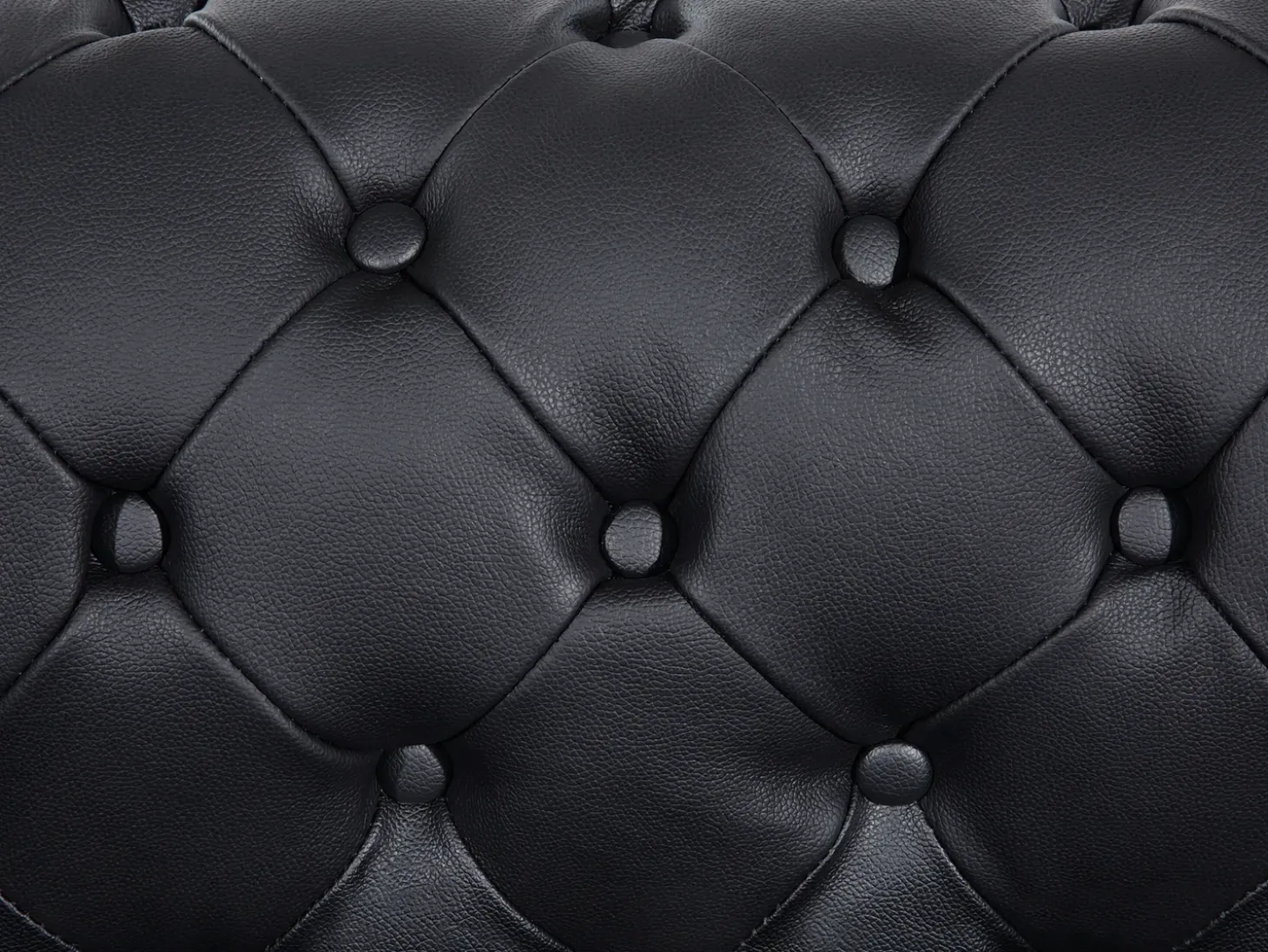 Discount Sofa dla 3 osób CHESTERFIELD Skóra naturalna Czarny Kolekcje Sof|Sofy Skórzane