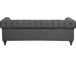 Discount Sofa dla 3 osób CHESTERFIELD Szary Sofy Tapicerowane|Kolekcje Sof