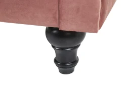 Best Sofa dla 3 osób CHESTERFIELD Welur Różowy Sofy Tapicerowane|Kolekcje Sof