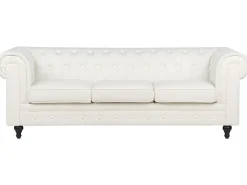 Outlet Sofa dla 3 osób CHESTERFIELD Złamana biel Sofy Tapicerowane|Kolekcje Sof