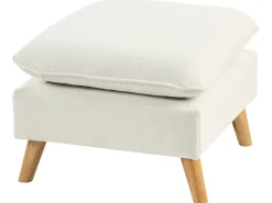 New Sofa dla 3 osób DALVIK Biały z otomaną Sofy Tapicerowane|Wszystkie Sofy