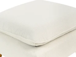 New Sofa dla 3 osób DALVIK Biały z otomaną Sofy Tapicerowane|Wszystkie Sofy