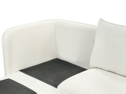 New Sofa dla 3 osób DALVIK Biały z otomaną Sofy Tapicerowane|Wszystkie Sofy