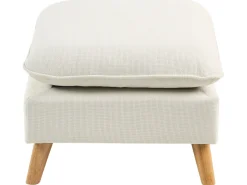 New Sofa dla 3 osób DALVIK Biały z otomaną Sofy Tapicerowane|Wszystkie Sofy