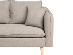 Sofa dla 3 osób DALVIK Jasno z otomaną Sofy Tapicerowane|Wszystkie Sofy