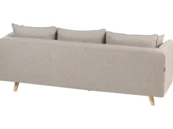 Sofa dla 3 osób DALVIK Jasno z otomaną Sofy Tapicerowane|Wszystkie Sofy