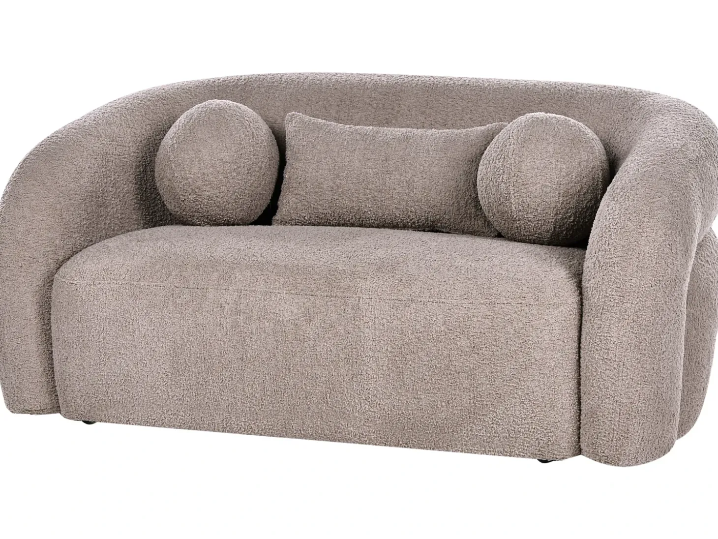 Online Sofa dla 2 osób EGEDAAL Boucle Beżowoszary Sofy Tapicerowane|Sofy Dwuosobowe
