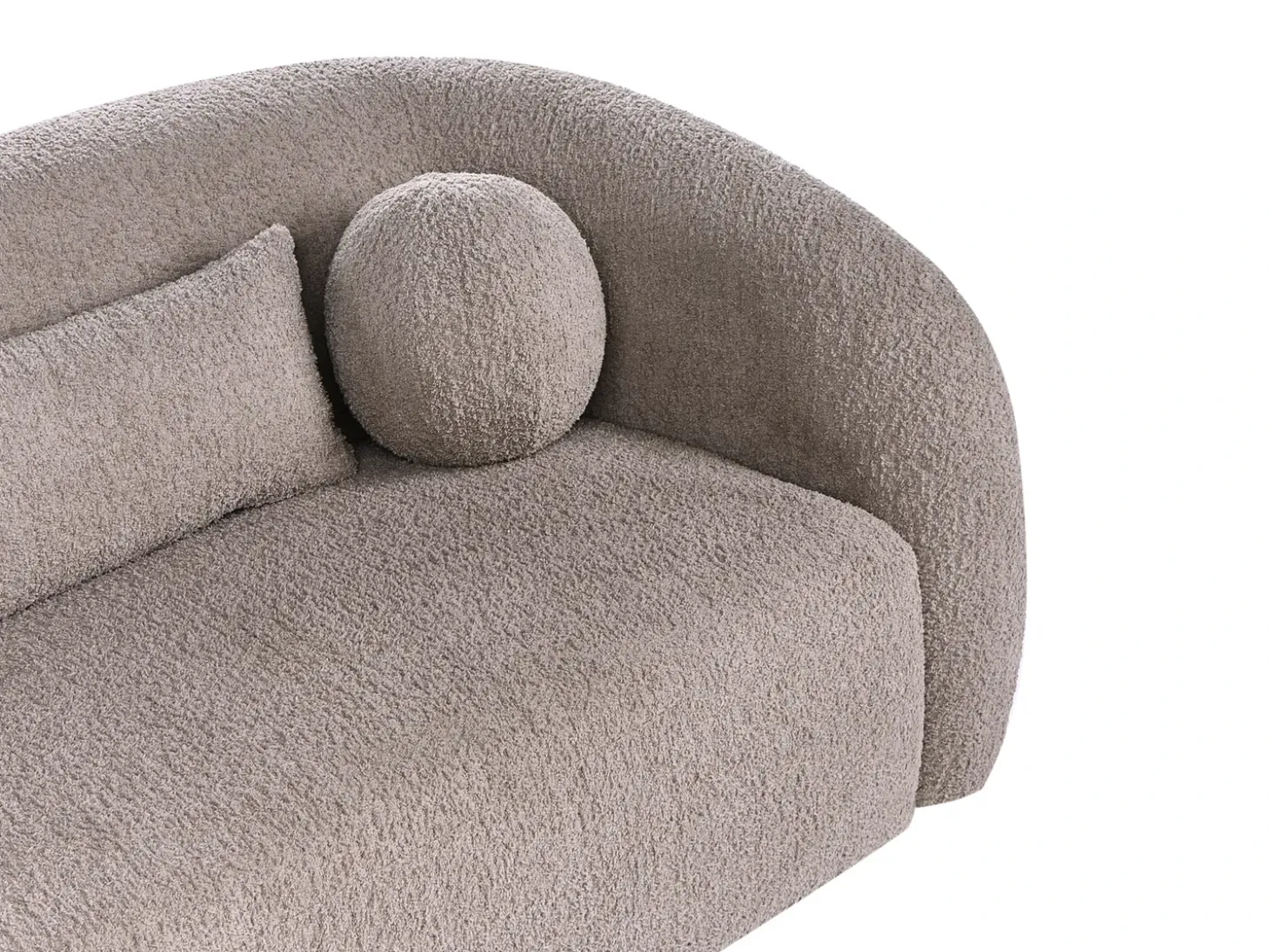 Online Sofa dla 2 osób EGEDAAL Boucle Beżowoszary Sofy Tapicerowane|Sofy Dwuosobowe