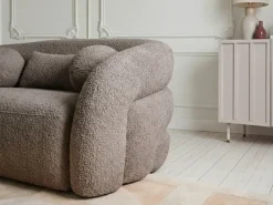 Online Sofa dla 2 osób EGEDAAL Boucle Beżowoszary Sofy Tapicerowane|Sofy Dwuosobowe